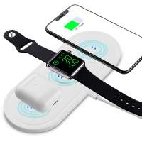 10W Wireless Charger 3 in 1 Station Stand Pad Charging Dock Stand for iPhone for Watch for Airpods Wireless Charging