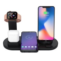 2019 new bestseller 4in1 fast wireless charger phone desktop tablet holder for airpods