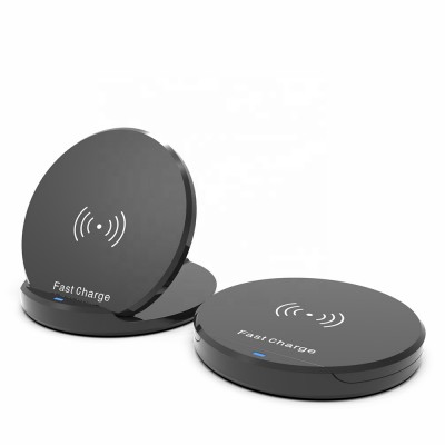 Hot Selling Fast QI charging pad Wireless Charger for Iphone 8 x Xs Max Xr Samsung S9 S10 Plus